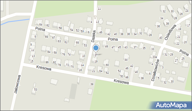 Zawiercie, Daleka, 17, mapa Zawiercie
