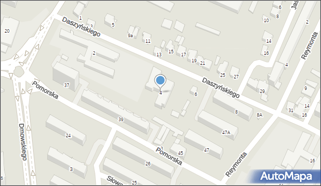 Zawiercie, Daszyńskiego Ignacego, 4, mapa Zawiercie