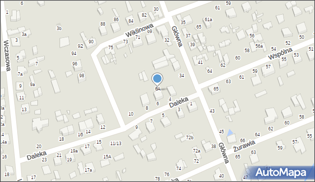 Zduńska Wola, Daleka, 6A, mapa Zduńska Wola
