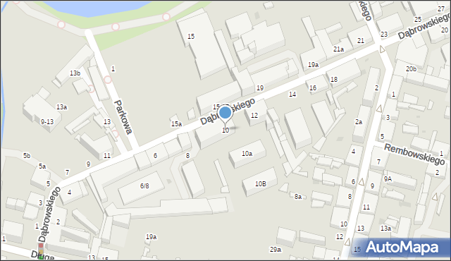 Zgierz, Dąbrowskiego Henryka, gen., 10, mapa Zgierz
