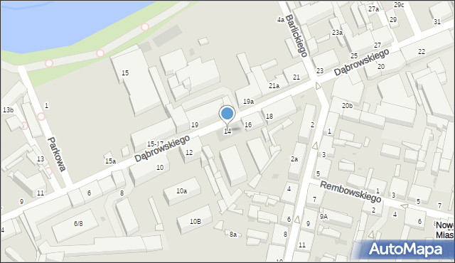 Zgierz, Dąbrowskiego Henryka, gen., 14a, mapa Zgierz