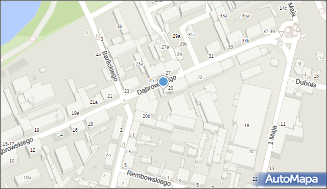 Zgierz, Dąbrowskiego Henryka, gen., 20A, mapa Zgierz