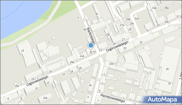 Zgierz, Dąbrowskiego Henryka, gen., 21, mapa Zgierz