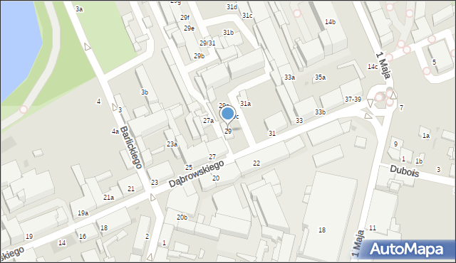 Zgierz, Dąbrowskiego Henryka, gen., 29, mapa Zgierz