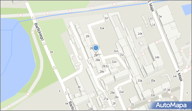 Zgierz, Dąbrowskiego Henryka, gen., 29f, mapa Zgierz