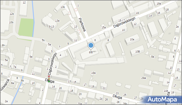 Zgierz, Dąbrowskiego Henryka, gen., 6/8, mapa Zgierz