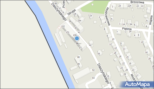 Zgorzelec, Daszyńskiego Ignacego, 40a, mapa Zgorzelec