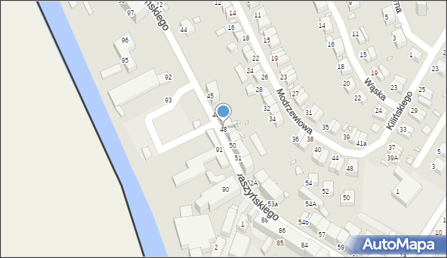 Zgorzelec, Daszyńskiego Ignacego, 48, mapa Zgorzelec