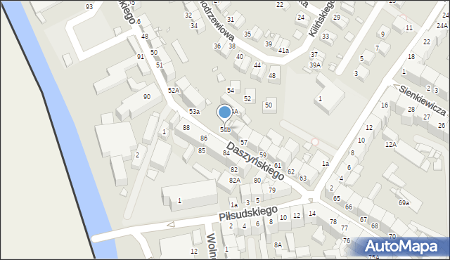 Zgorzelec, Daszyńskiego Ignacego, 54b, mapa Zgorzelec