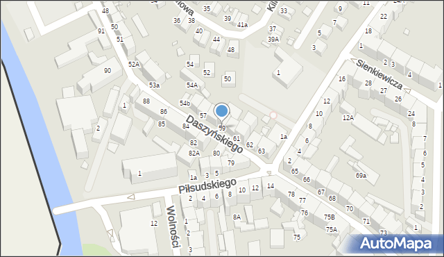 Zgorzelec, Daszyńskiego Ignacego, 59, mapa Zgorzelec