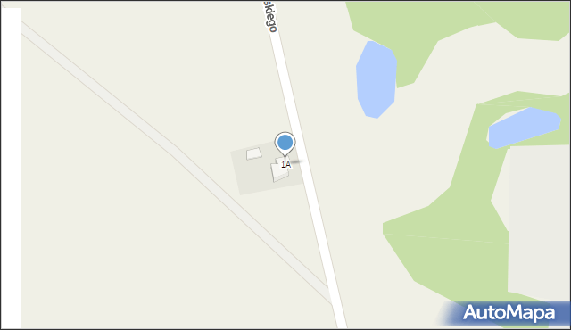 Zielin, Dąbrowskiego Bolesława, ks., 1A, mapa Zielin