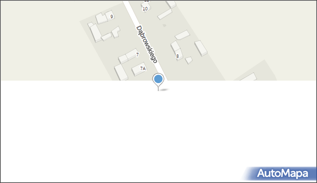 Zielin, Dąbrowskiego Bolesława, ks., 5, mapa Zielin