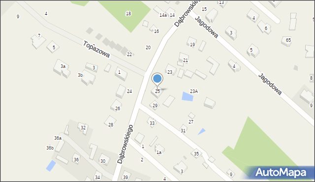 Żółtańce-Kolonia, Dąbrowskiego Józefa, ks., 25, mapa Żółtańce-Kolonia