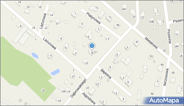 Żółtańce-Kolonia, Dąbrowskiego Józefa, ks., 8, mapa Żółtańce-Kolonia