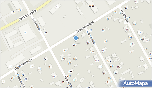 Żyrardów, Dąbrowskiego Jarosława, gen., 30-32, mapa Żyrardów