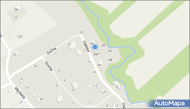 Żyrardów, Daleka, 16e, mapa Żyrardów