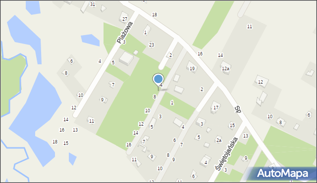 Anielin Swędowski, Dębowa, 6, mapa Anielin Swędowski