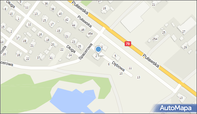 Baniocha, Dębowa, 4, mapa Baniocha