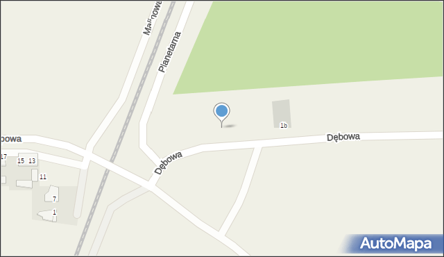 Barniewice, Dębowa, 1, mapa Barniewice