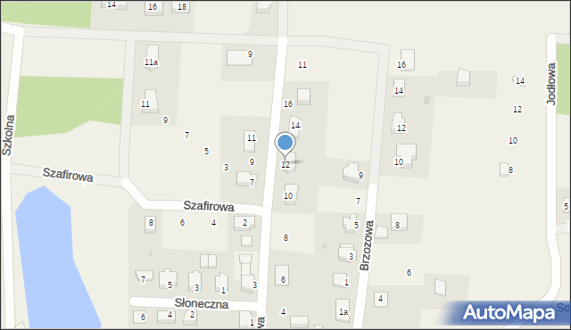 Biały Kościół, Dębowa, 12, mapa Biały Kościół