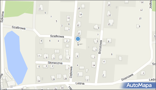 Biały Kościół, Dębowa, 8, mapa Biały Kościół