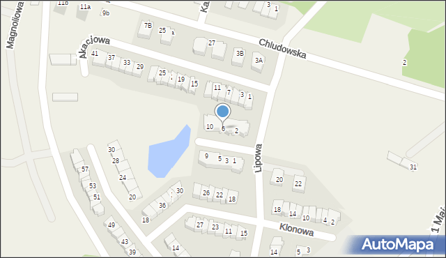 Biedrusko, Dębowa, 6, mapa Biedrusko