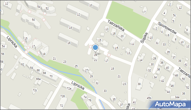 Bielsko-Biała, Dembowskiego Edwarda, 19, mapa Bielsko-Białej