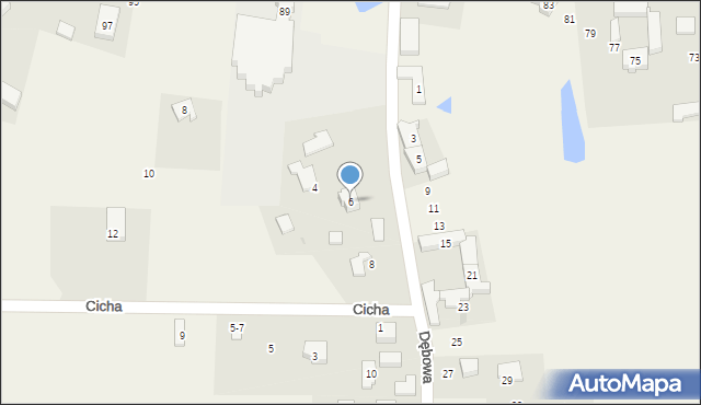 Bierkowo, Dębowa, 6, mapa Bierkowo