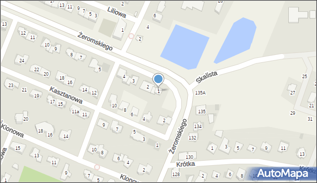 Bilcza, Dębowa, 1, mapa Bilcza