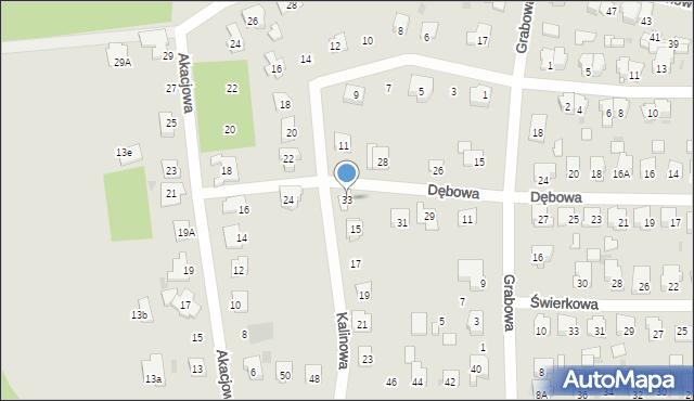 Blachownia, Dębowa, 33, mapa Blachownia