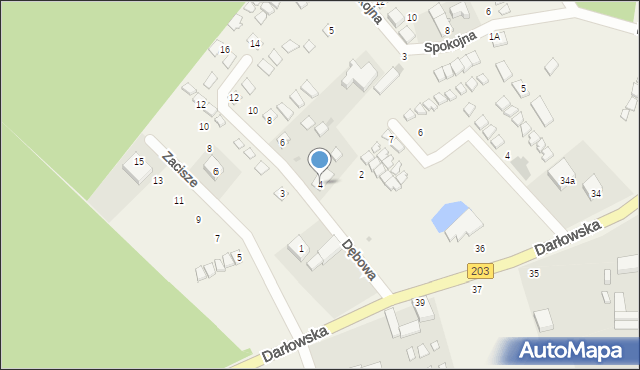 Bobolin, Dębowa, 4, mapa Bobolin