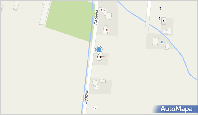 Bobrek, Dębowa, 11E, mapa Bobrek