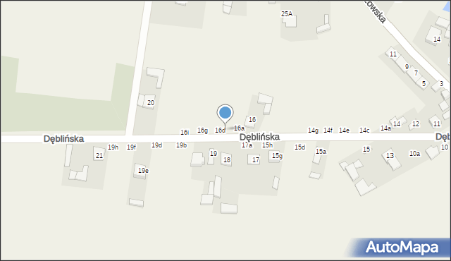 Bobrowniki, Dęblińska, 16c, mapa Bobrowniki