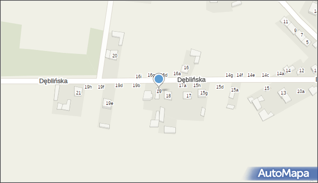 Bobrowniki, Dęblińska, 19, mapa Bobrowniki