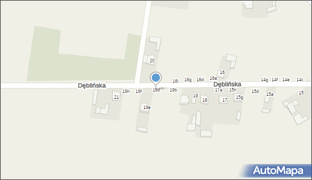 Bobrowniki, Dęblińska, 19d, mapa Bobrowniki