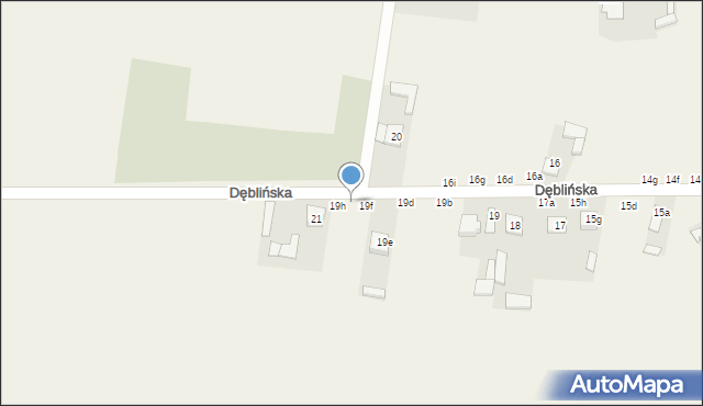 Bobrowniki, Dęblińska, 19g, mapa Bobrowniki