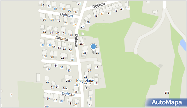 Bochnia, Dębcza, 23, mapa Bochni