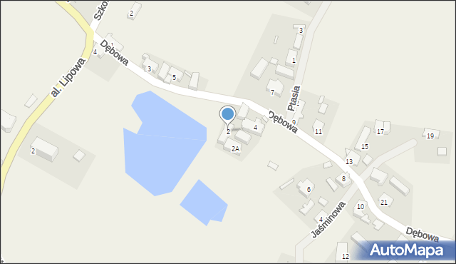 Bogaczów, Dębowa, 2, mapa Bogaczów