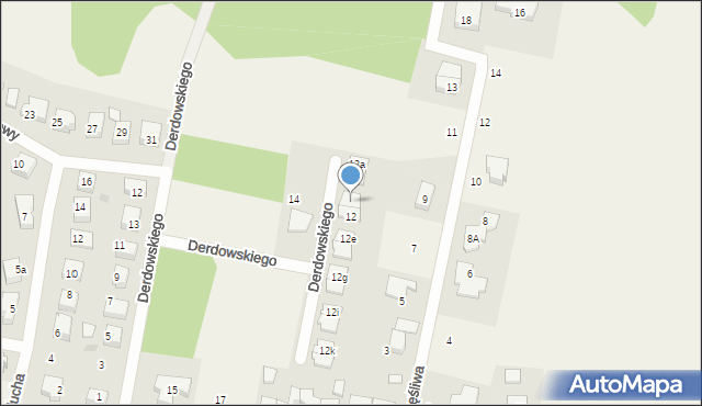 Bojano, Derdowskiego Jana Hieronima, 12c, mapa Bojano