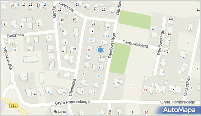 Bojano, Derdowskiego Jana Hieronima, 7, mapa Bojano
