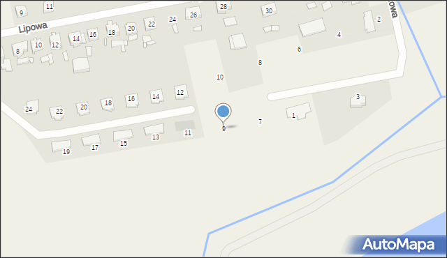 Bolechówko, Dereniowa, 9, mapa Bolechówko