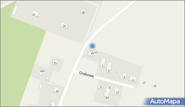 Boża Wola, Dębowa, 44, mapa Boża Wola