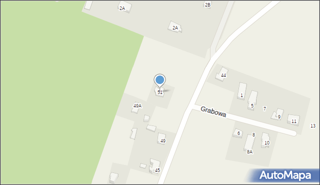 Boża Wola, Dębowa, 51, mapa Boża Wola