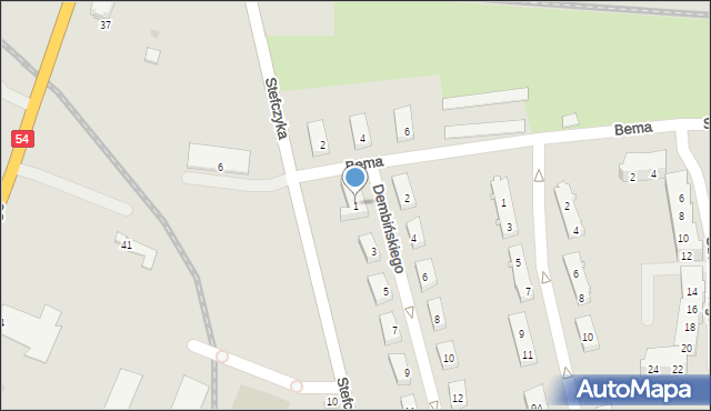 Braniewo, Dembińskiego, 1, mapa Braniewo