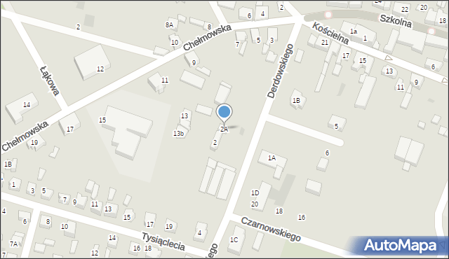 Brusy, Derdowskiego, 2A, mapa Brusy
