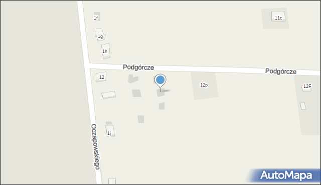 Brzeźno, Dębowa, 3, mapa Brzeźno