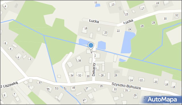 Bucze, Dekarzy, 4, mapa Bucze