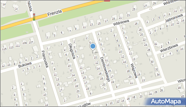 Bytom, Dembowskiego Edwarda, 8, mapa Bytomia