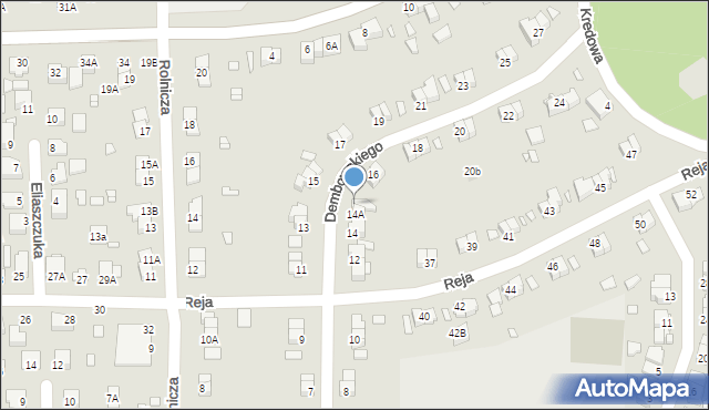 Chełm, Dembowskiego Edwarda, 14B, mapa Chełma