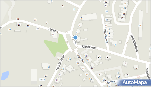 Chojnice, Derdowskiego, 2, mapa Chojnic